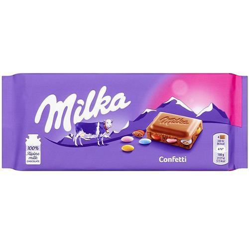 Milka Confetti Block - 100g