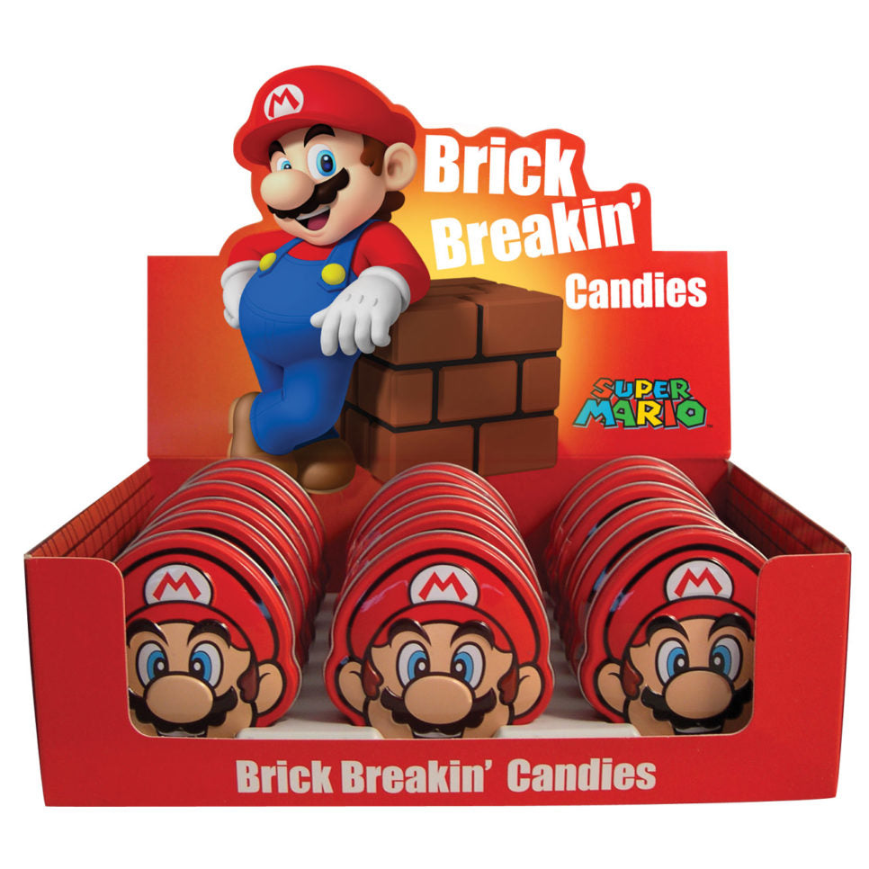 Super Mario Brick Breakin Candy Collectable Tin
