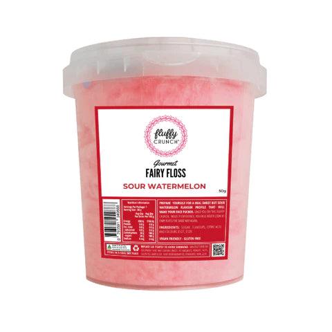 Fluffy Crunch Fairy Floss Sour Watermelon - 50g