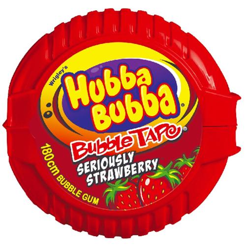 Hubba Bubba Seriously Strawberry Bubble Gum Tape