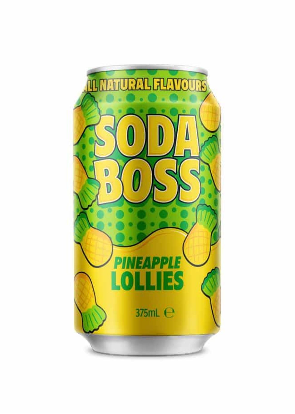 Soda Boss Pineapple Lollies - 375g
