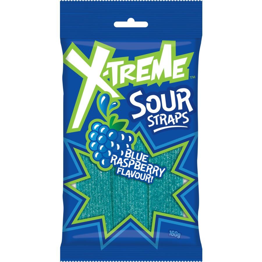 Xtreme Sour Strap Blue Raspberry - 160g