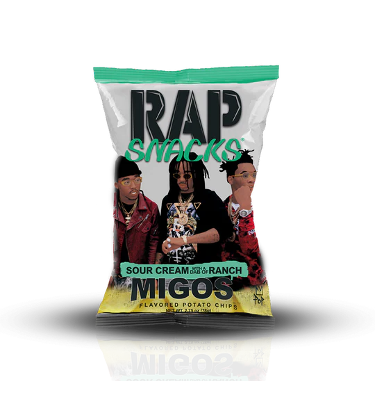 Rap Snacks Sour Cream With A Dab Of Ranch Chips MIGOS - 71g