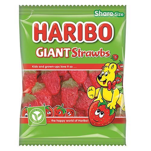 Haribo Giant Strawbs - 160g