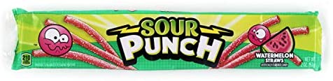 Sour Punch Watermelon Straws - 57g