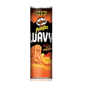 Pringles Wavy Applewood Smoked Cheddar - 137g