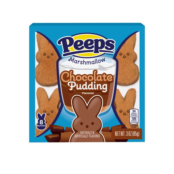 Peeps Bunnies Chocolate Pudding - 8pk