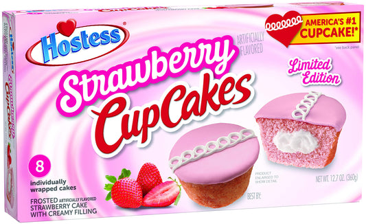 Hostess Strawberry Cupcakes LIMITED EDITION - 8pk