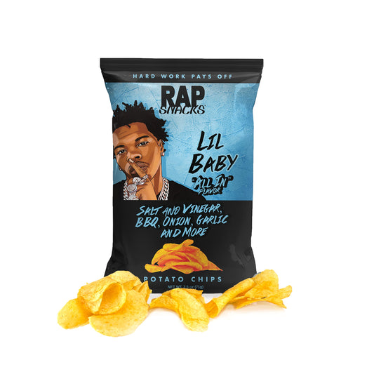 Rap Snacks Salt & Vinegar, BBQ, Garlic & More LIL BABY - 71g