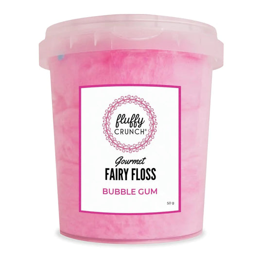 Fluffy Crunch Fairy Floss Bubble Gum - 50g