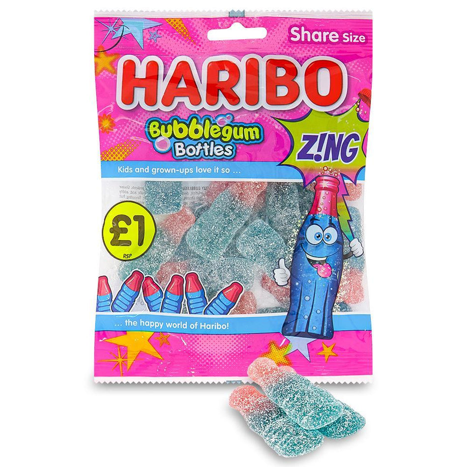 Haribo Bubblegum Bottles Share Size - 160g