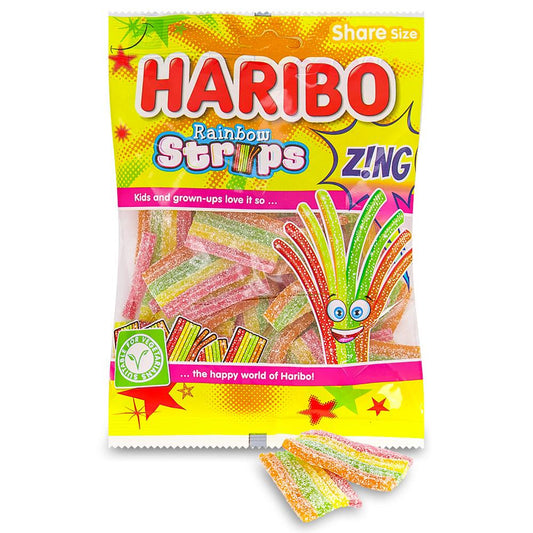 Haribo Rainbow Strips Zing - 130g