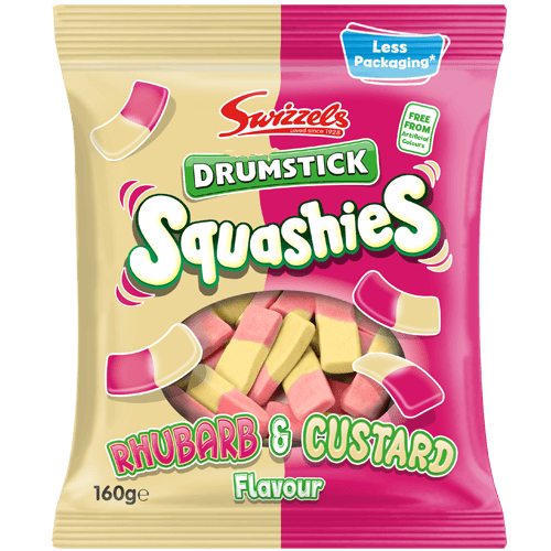 Swizzels Squashies Rhubarb And Custard - 160g