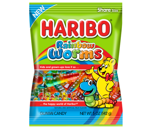 Haribo Rainbow Worms - 142g