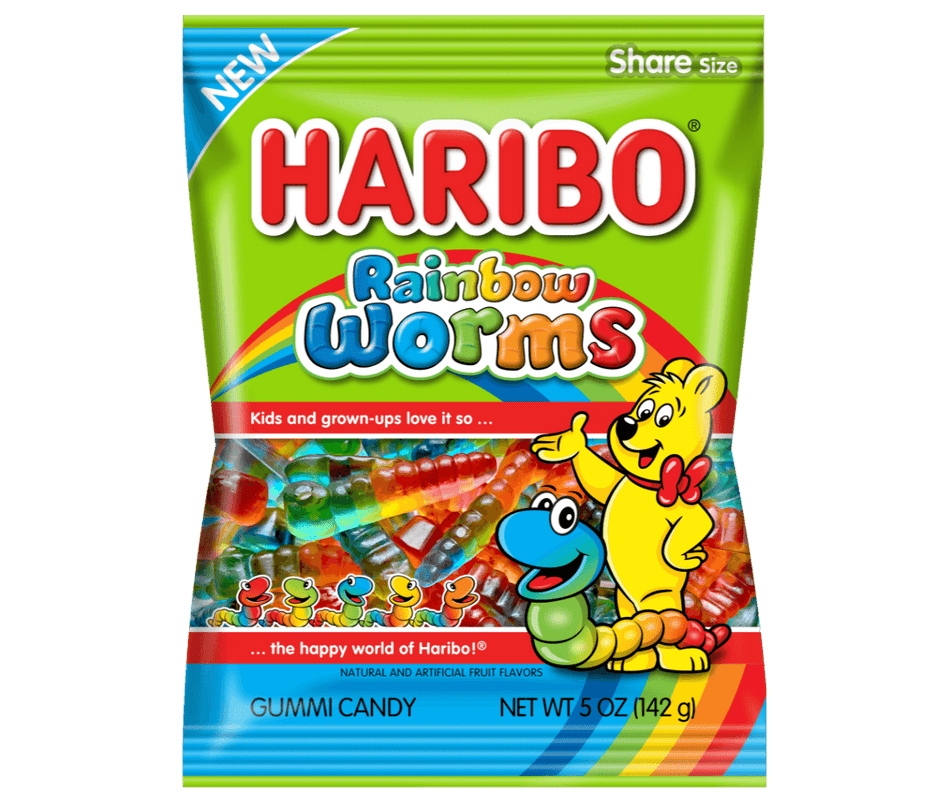 Haribo Rainbow Worms - 142g