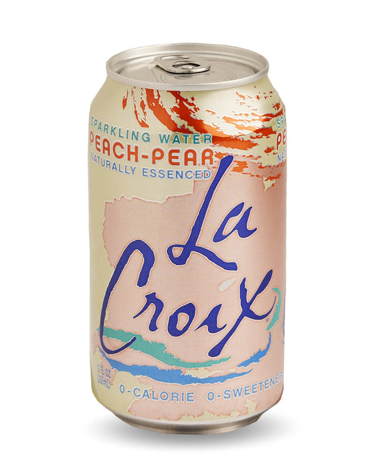 LaCroix Peach Pear Flavoured Sparkling Water - 355ml