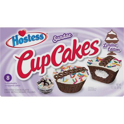 Hostess Sundae Cupcakes LIMITED EDITION - 8pk