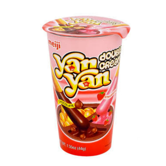 Meji Yan Yan Strawberry & Chocolate Double Creme - 57g