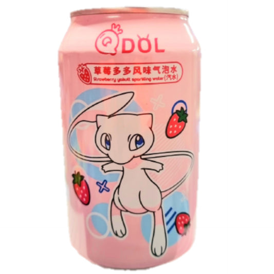 Pokemon Strawberry Flavoured Sparkling Water - 330ml (Mew)