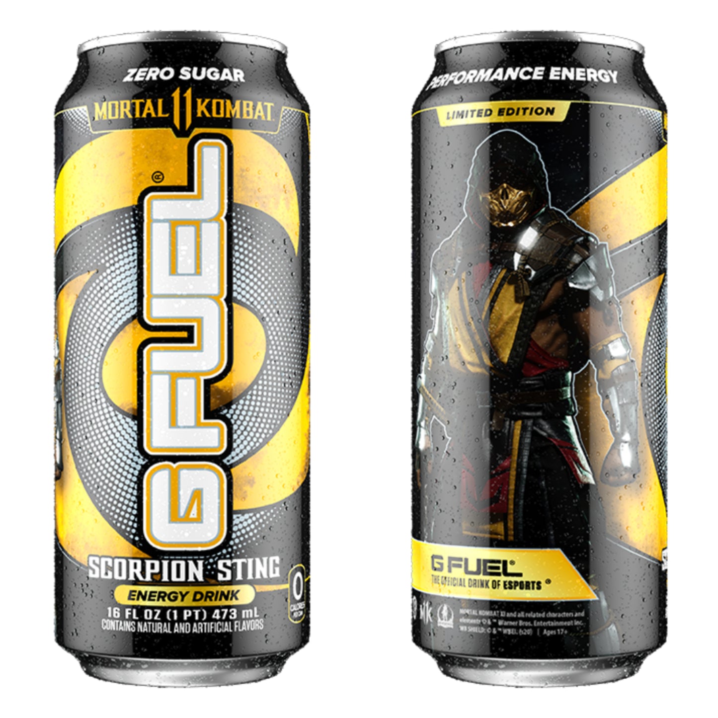 Gfuel Mortal Kombat Scorpion Sting Spicy Mango Flavour Energy Drink - 473ml USA
