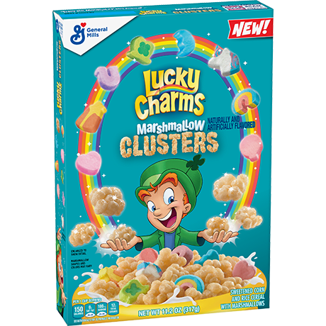 LUCKY CHARMS Marshmallow Clusters Cereal - LIMITED EDITION