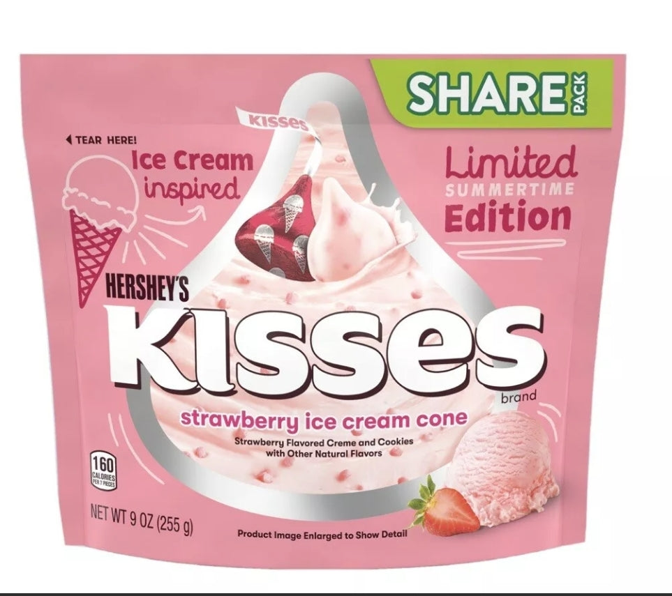 Hersheys Kisses Strawberry Ice Cream LIMITED EDITION - 255g
