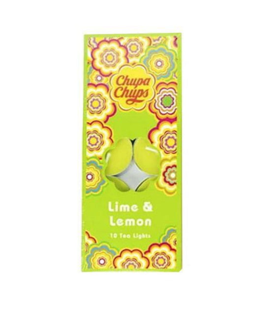 Chupa Chups Lime & Lemon Tea Light Candles - 10pk