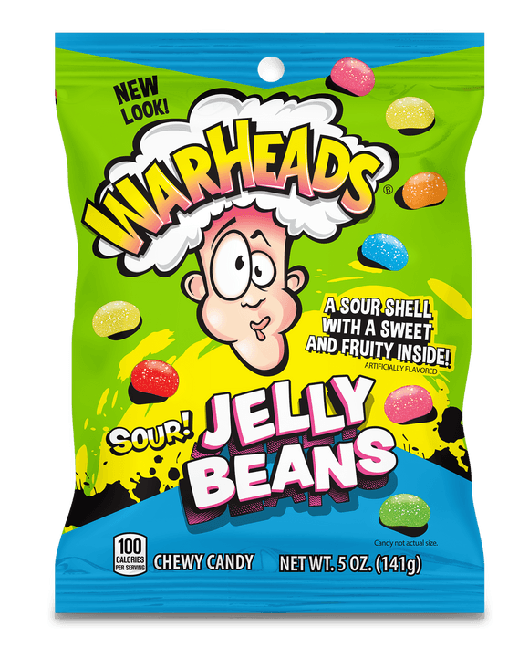 Warheads Sour Jelly Beans - 150g