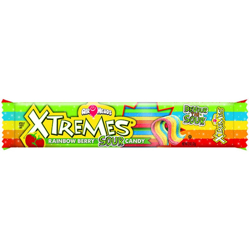 Airheads Xtremes Rainbow Berry Strips - 57g