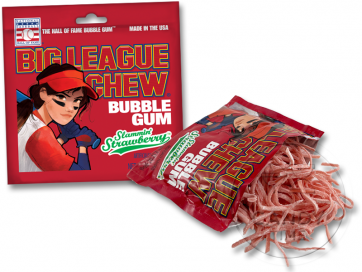 Big League Chew Strawberry Bubble Gum