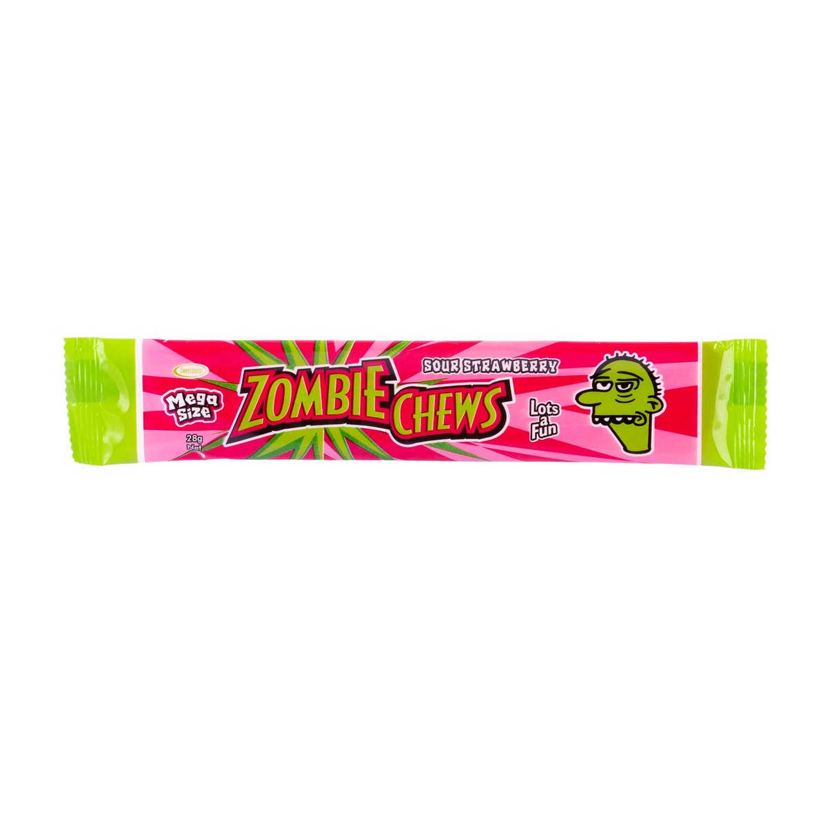 Zombie Chews Sour Strawberry - 28g