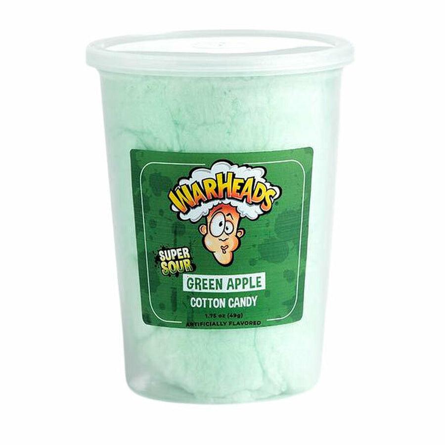 Warheads Super Sour Green Apple Cotton Candy  - 49g