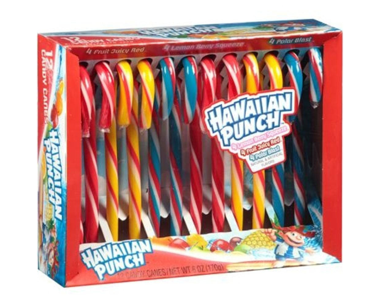 Hawaiian Punch Candy Canes - 150g CHRISTMAS EDITION