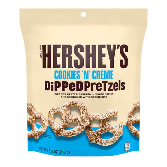 Hersheys Cookies & Creme Dipped Pretzels - 240g
