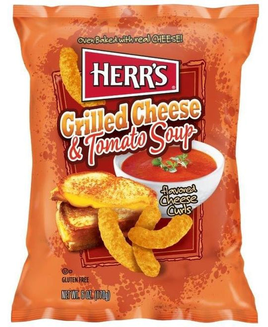 Herrs Grilled Cheese & Tomato Soup Curls -170g