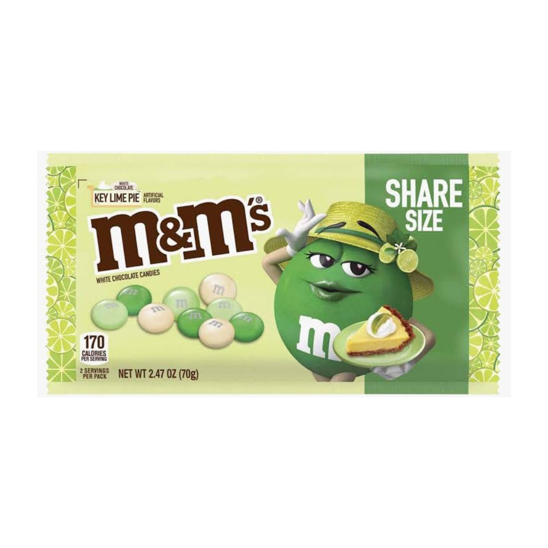M&Ms Key Lime White Chocolate SHARE SIZE - 70g
