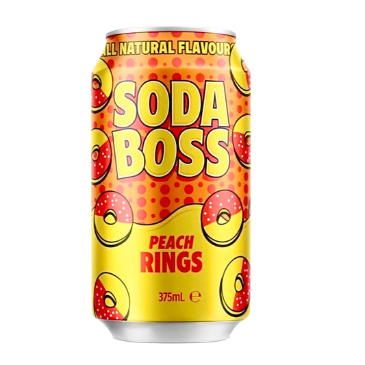 Soda Boss Peach Rings - 375ml