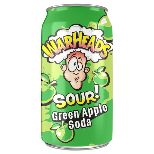 Warheads Sour Green Apple Soda - 355ml