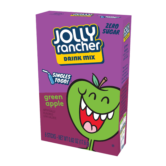 Jolly Rancher Green Apple Drink Mix Pouch - 6pk