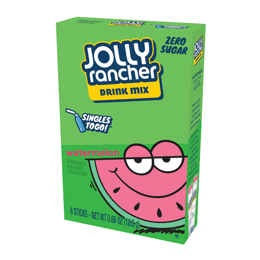 Jolly Rancher Watermelon Drink Mix Pouch - 6pk