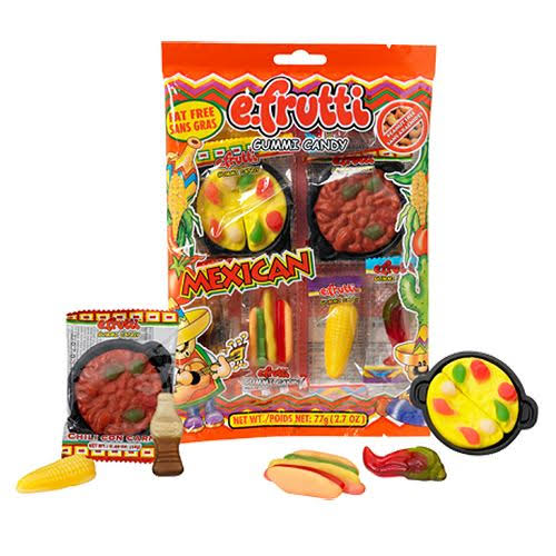 Efrutti Mexican Dinner Gummi Candy - Bag