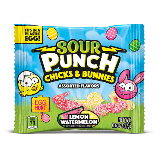 Sour Punch Chicks And Bunnies - 71g