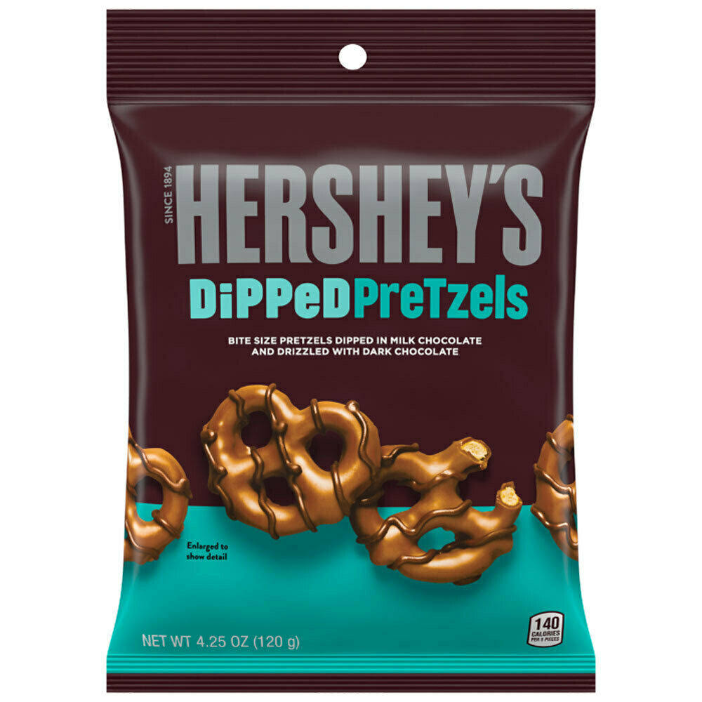 Hersheys Dipped Pretzels Milk Chocolate - 120g