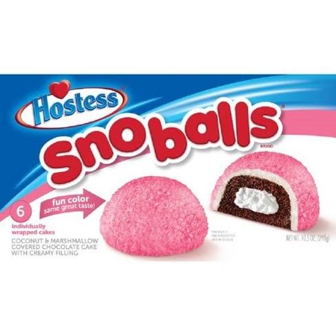 Hostess Snoballs Coconut Marshmallow Cakes - 6pk