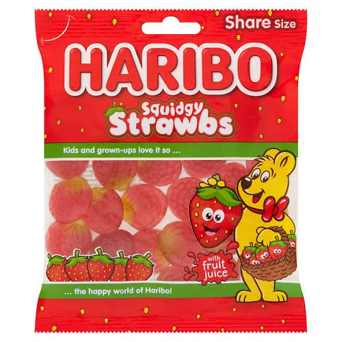 Haribo Squidgy Strawbs - 160g