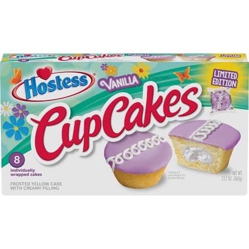 Hostess Vanilla Lavender Cupcakes - 8pk