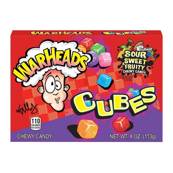 Warheads Sour Chewy Cubes Theatre Box - 113g