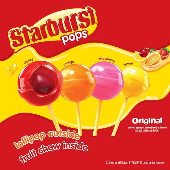 Starburst Original Lollipops - 24g  1pc