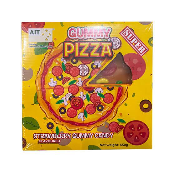 Super Gummy Whole Pizza Strawberry Candy - 450g