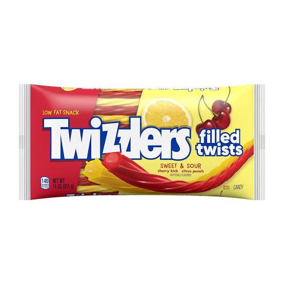 Twizzlers Sweet And Sour Filled Straws - 311g